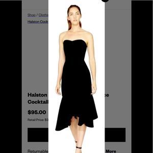 Halston Heritage thick black dress